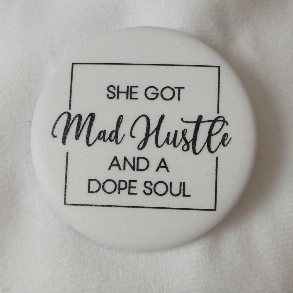 Inspirational White Button Pin Or Magnet